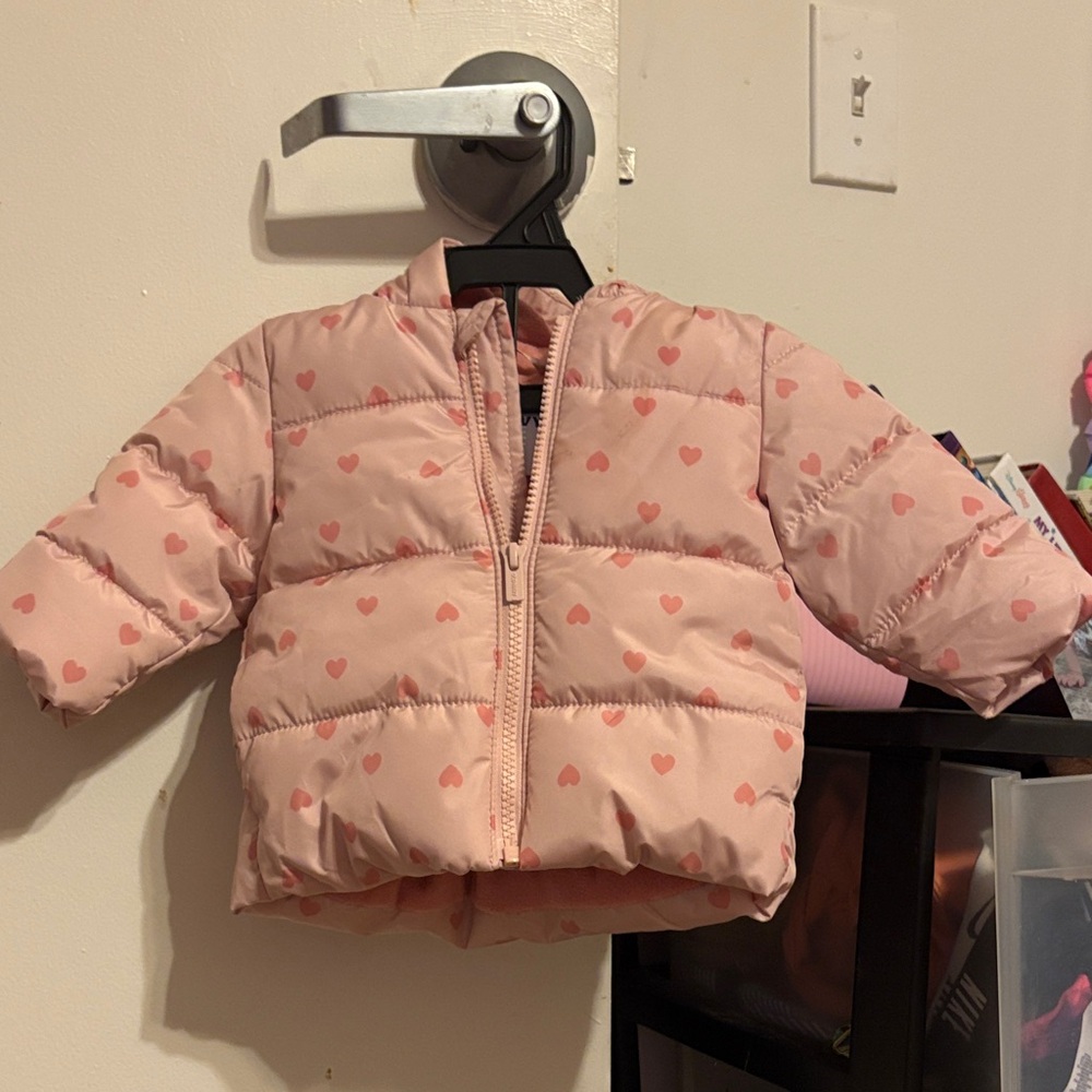 Old Navy Peach Puffer Jacket